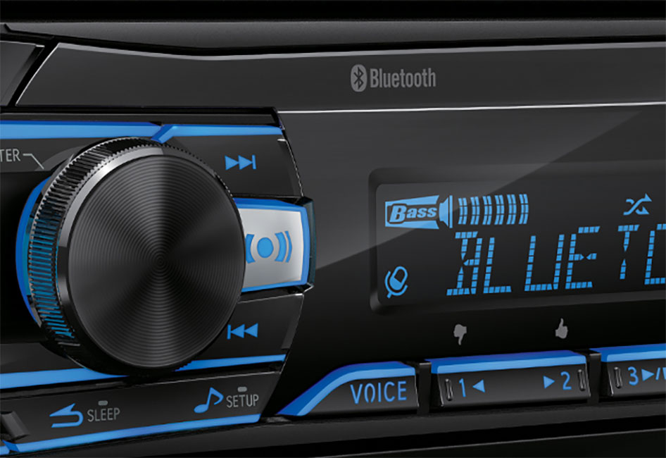 Alpine Single DIN Bluetooth Receiver with 4V Pre-Outs - UTE-83BT
