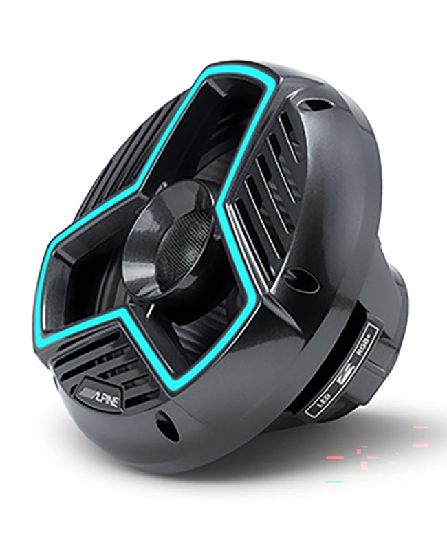 Alpine Marine 8.8-Inch Coaxial Speakers in Black (Pair)