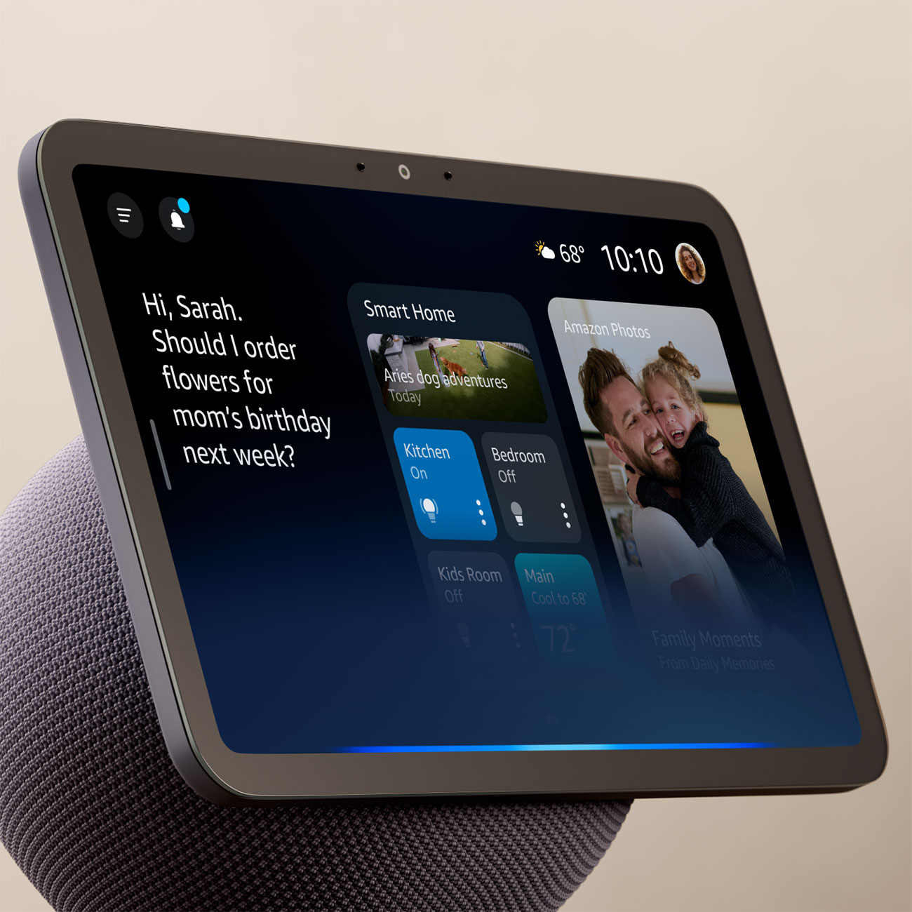 Amazon Echo 8 HD 8.7-Inch Display Spatial Audio Graphite - MD6NE4G