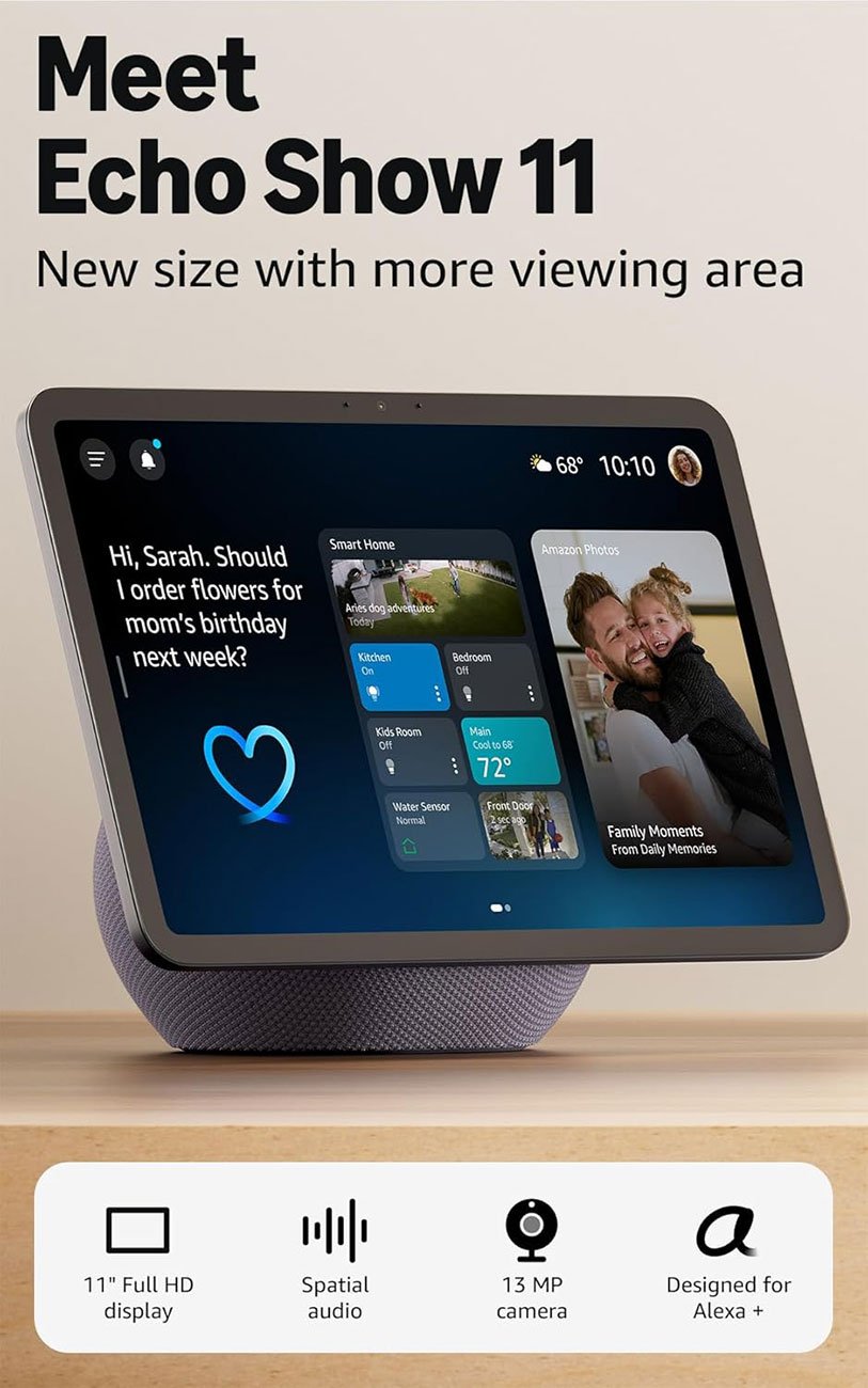 Amazon Echo Show 11 Smart Display with Omnisense Technology