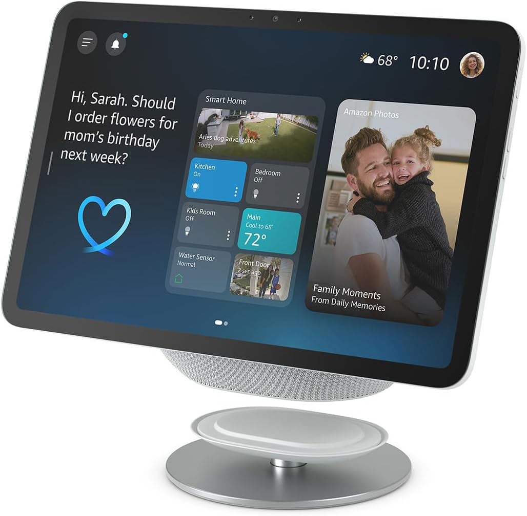 Glacier White Adjustable Stand for Amazon Echo Show 8 & 11