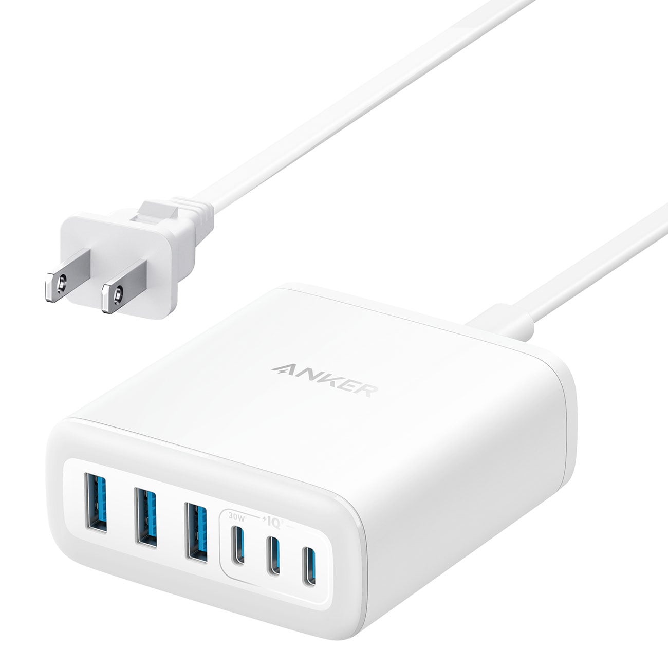 Anker Desktop Charger 112W 6 Ports in White