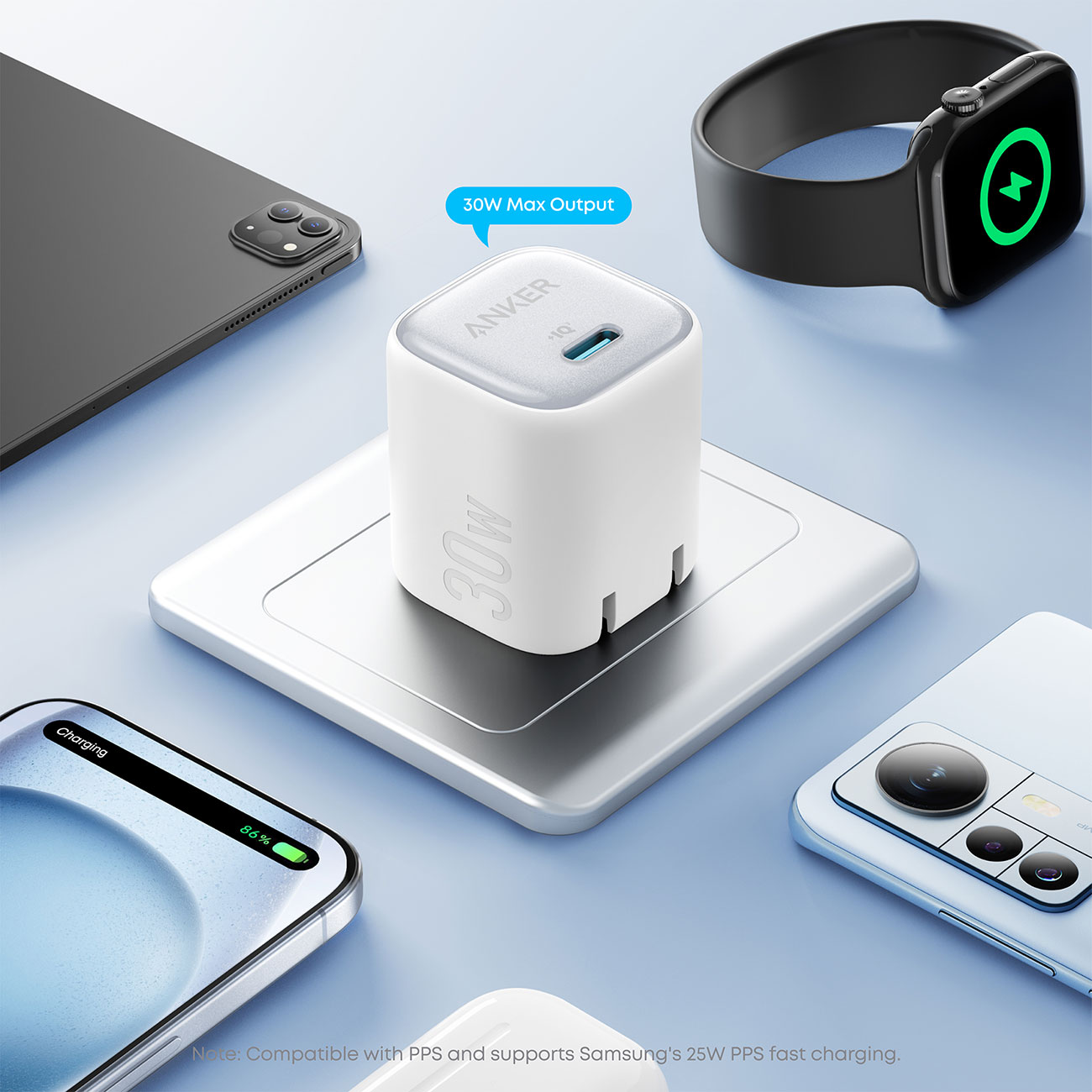 Anker Zolo Wall Charger 30W in White - A2698J21-1 | Abt