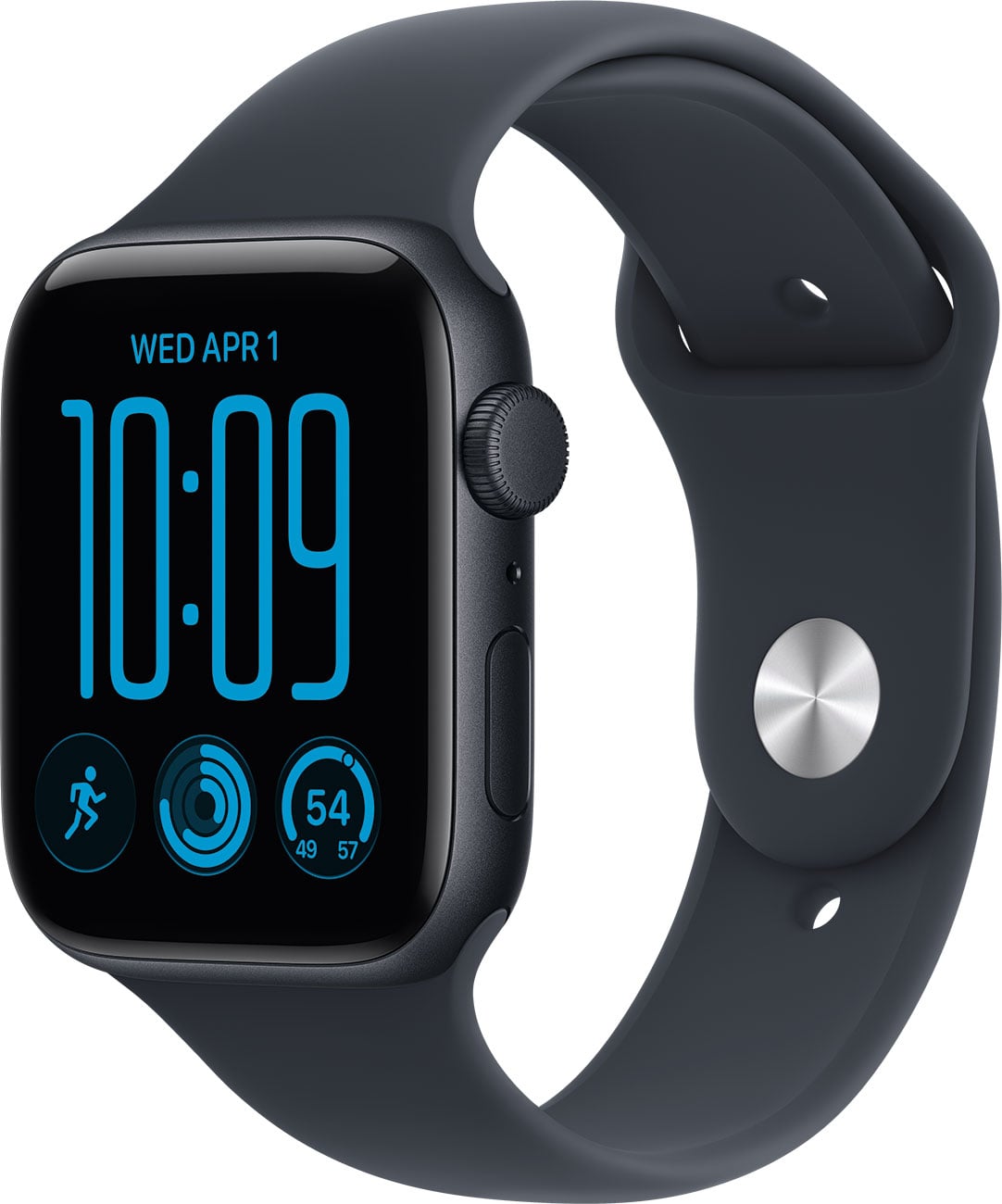 Apple Watch SE 3 GPS + Cellular 40mm in Midnight Aluminum Case With Navy Blue Sport Band - M/L | Smartwatch