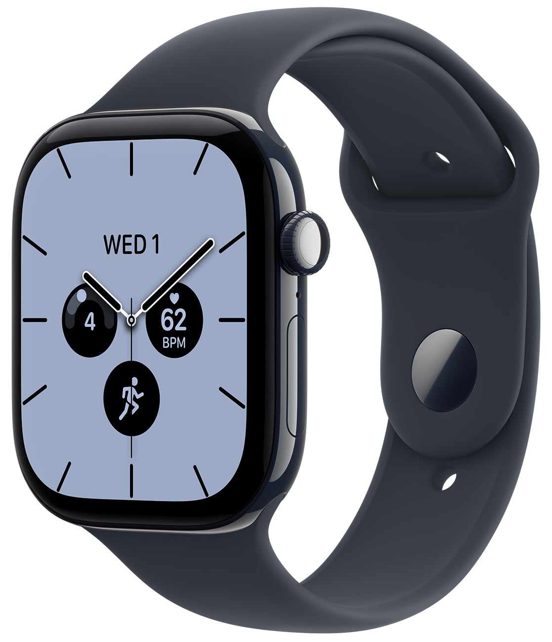 Apple Watch Series 12 GPS + Cellular 46mm Night Blue Ceramic Case with Navy Blue Sport Band - M/L | Smartwatch