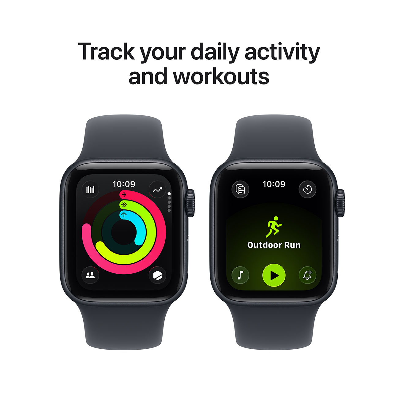 Apple Watch SE 3 40mm Midnight Case with M/L Sport Band