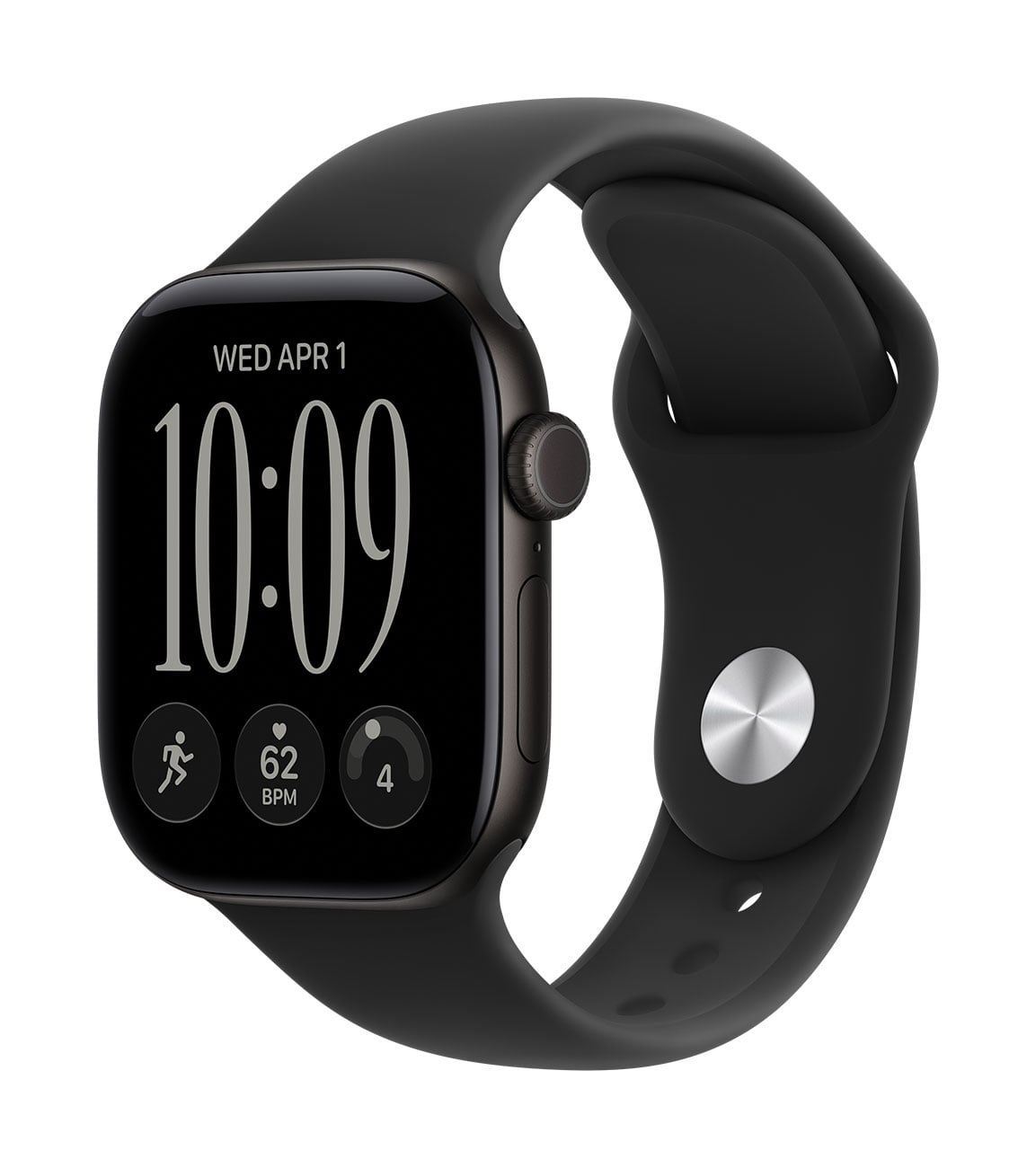 Apple Watch 12 Cellular 42mm Black Case Black Band - MJG04LS/A