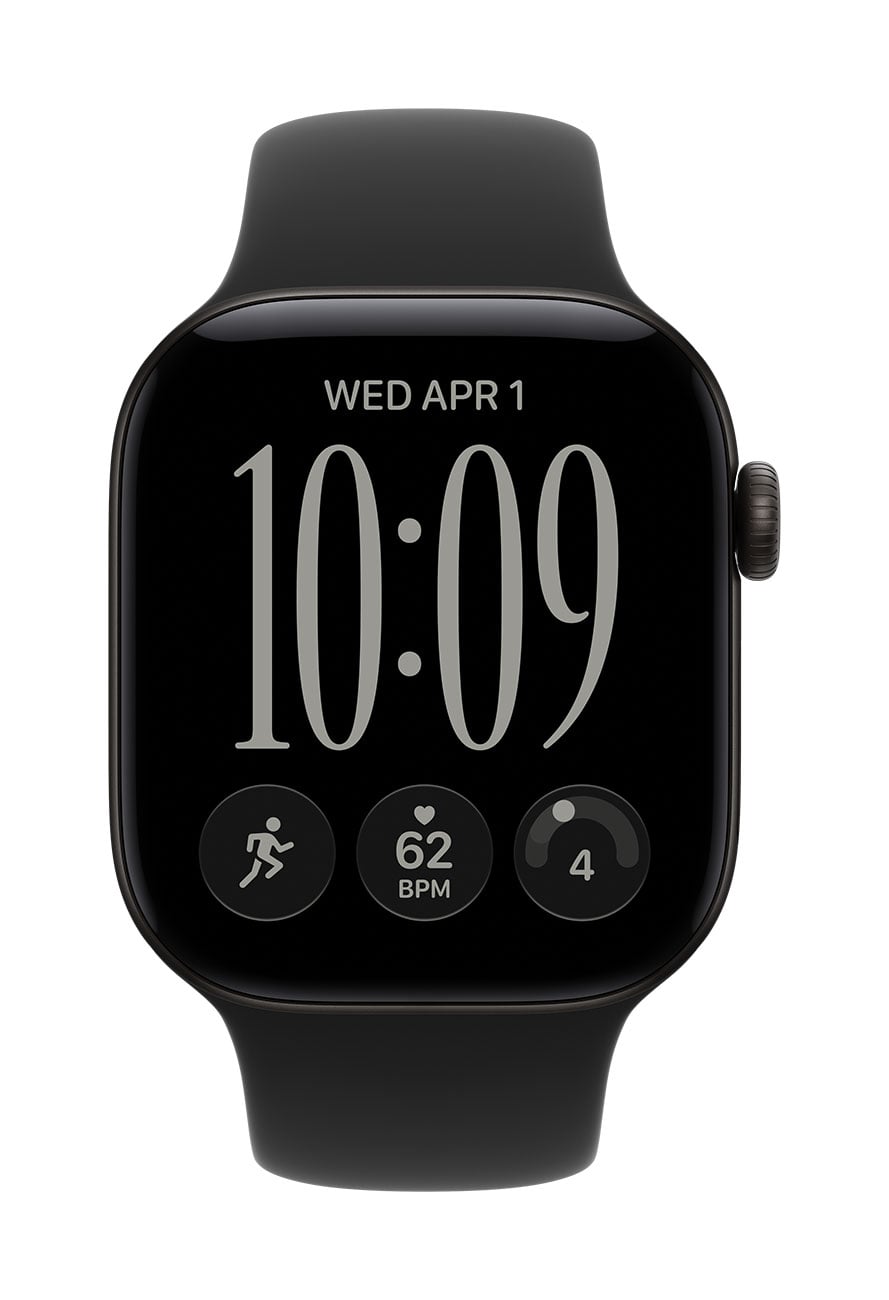 Apple Watch 12 Cellular 42mm Black Case Black Band - MJG04LS/A