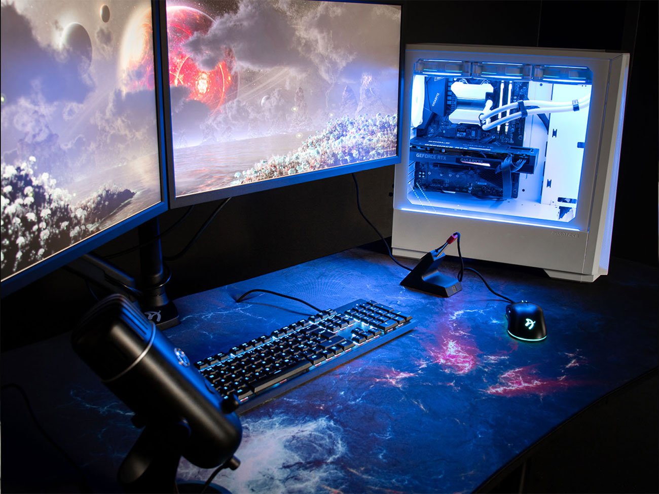Ultrawide Arozzi Arena Modern Computer Gaming Desk Arozzi Gaming