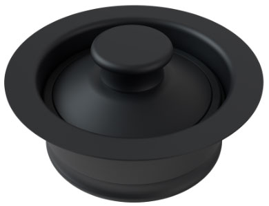 Aspect Drain Disposal Flange with Stopper in Matte Black