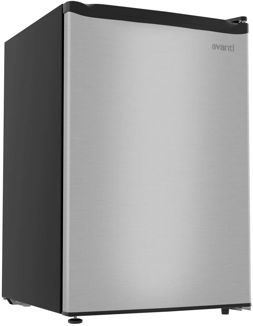 Avanti 2.6 Cu. Ft. Compact Refrigerator with Auto-Defrost 18-Inch Wide in Stainless Steel