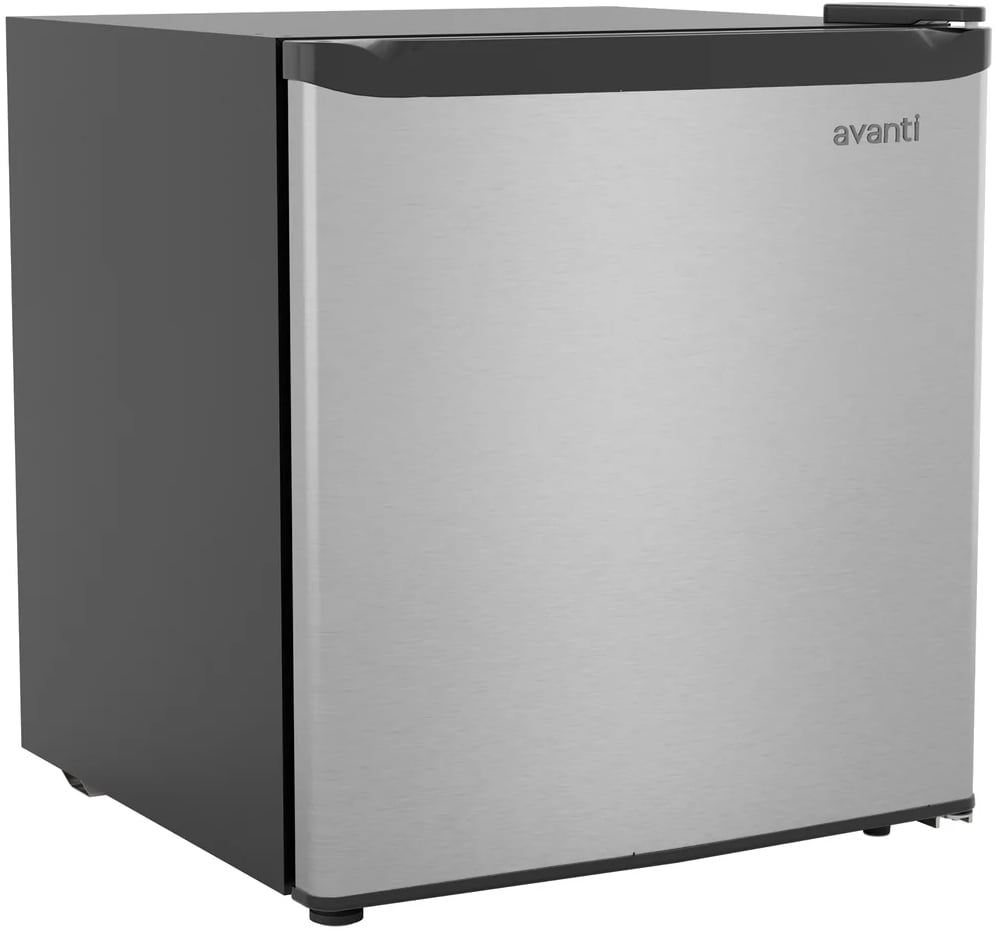 Avanti AVAR16F3S 18 inch Compact Refrigerator with 1.6 cu. ft. Capacity, Automatic Defrost, Adjustable Glass Shelves and ENERGY STAR Certified (Stainless Steel)