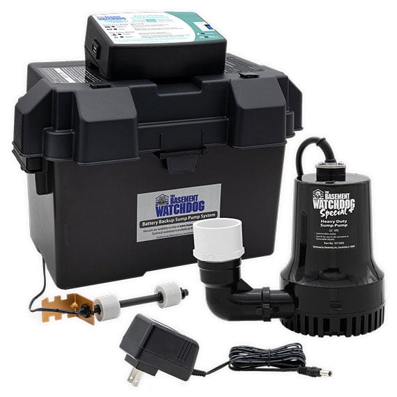 The Basement Watchdog Special Connect 1/3HP 43.3 GPM Battery Backup Sump Pump - BWSP
