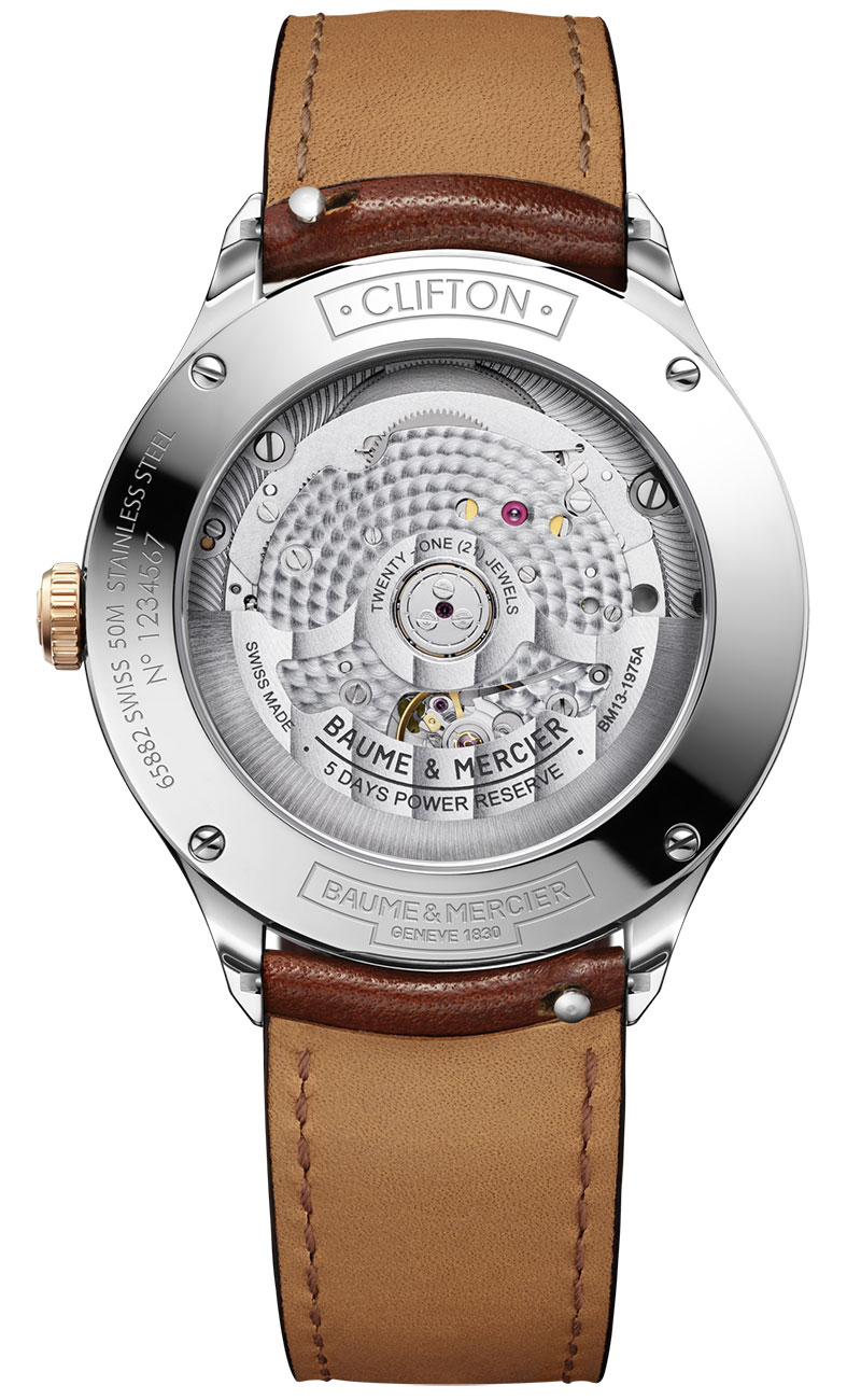 Baume & Mercier Clifton 40mm Watch with Chocolate Dial - M0A10713