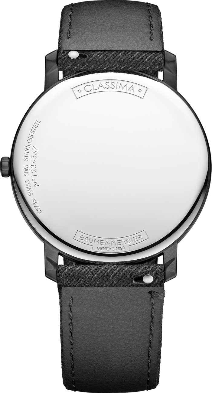 Baume & Mercier Classima Watch 39mm with Opaline Black Dial - M0A10762