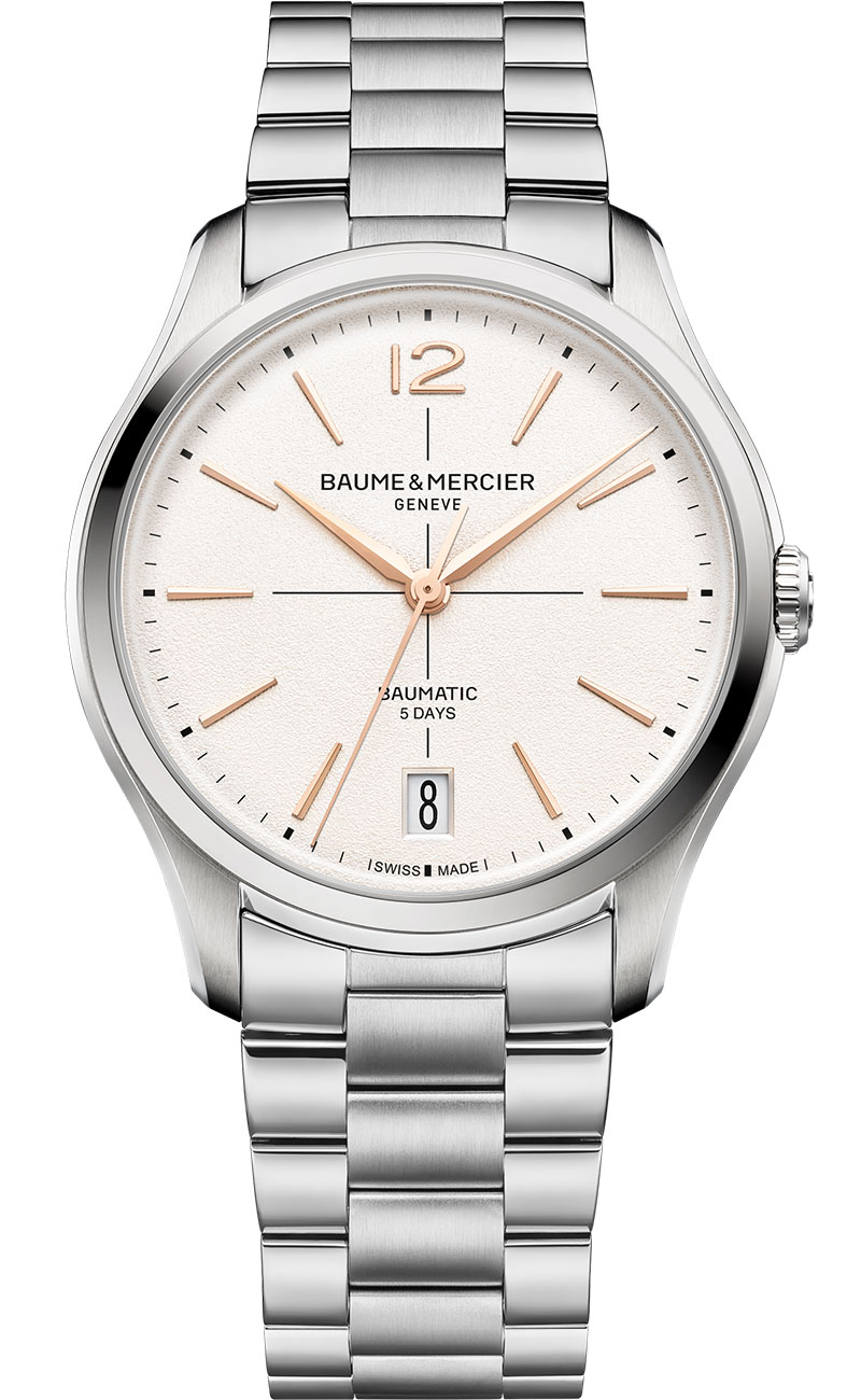 Baume & Mercier Clifton Watch 39mm with Off-White Dial - M0A10793