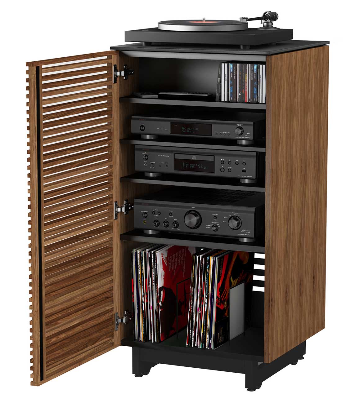 BDI Corridor 8172 Audio Tower in Natural Walnut | Abt