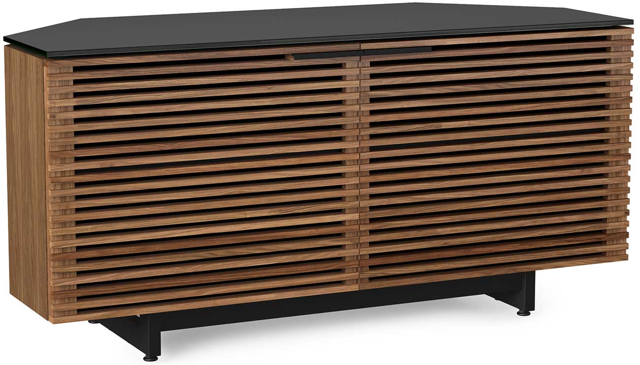 BDI Corridor 8175 Walnut Corner Media Cabinet - 8175-WL