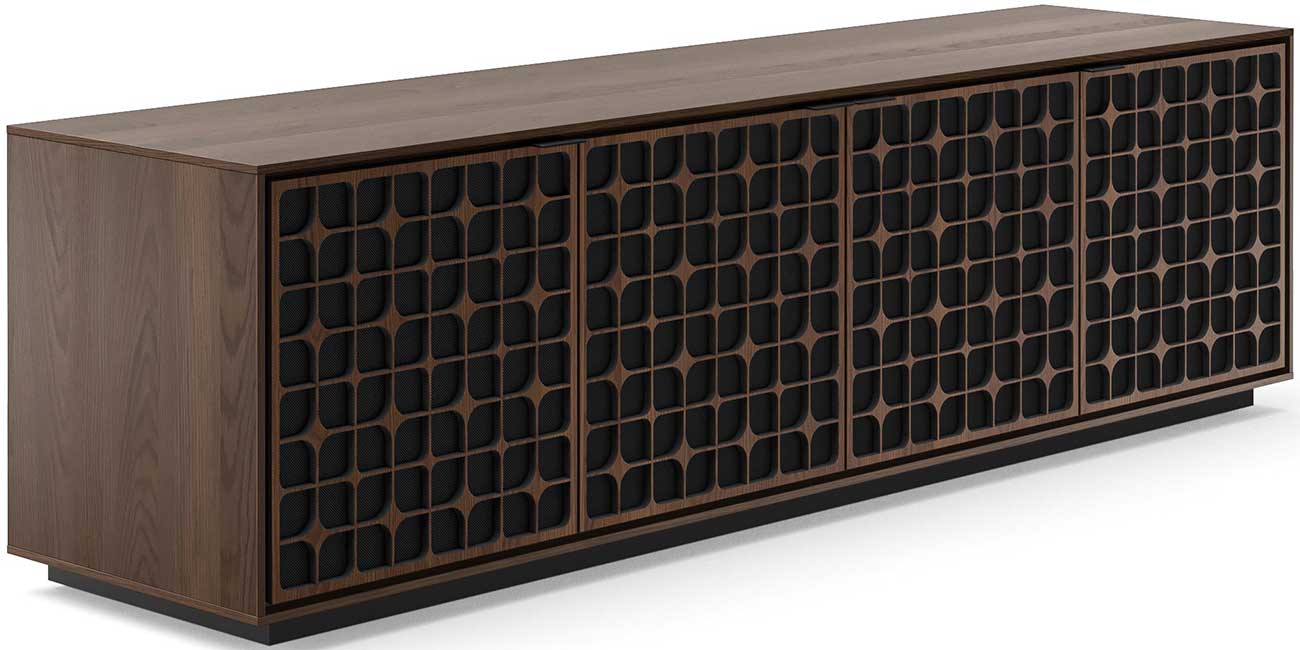 Photos - Mount/Stand BDI Elements Media Console Rolling Plinth Base with 4 Constellation Doors in Toasted Oak 8703 CS-TOK