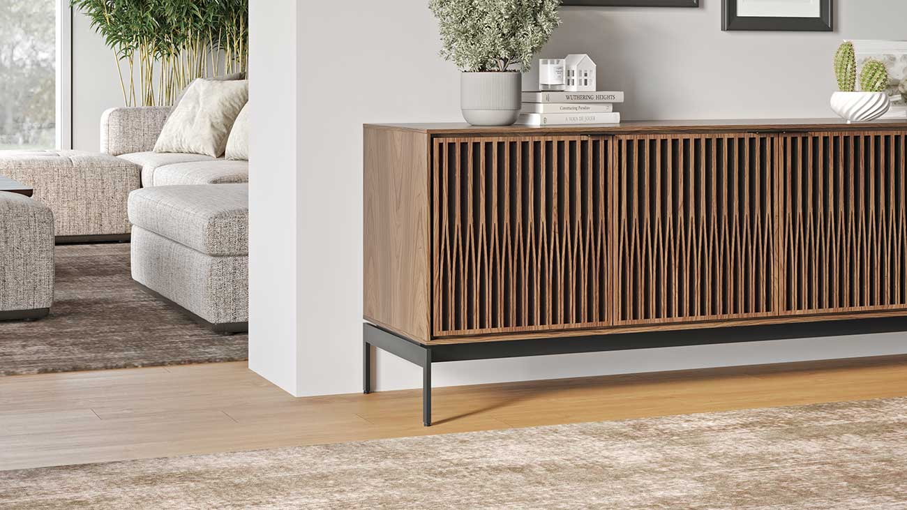 BDI Elements Tune Doors Console in Natural Walnut | Abt