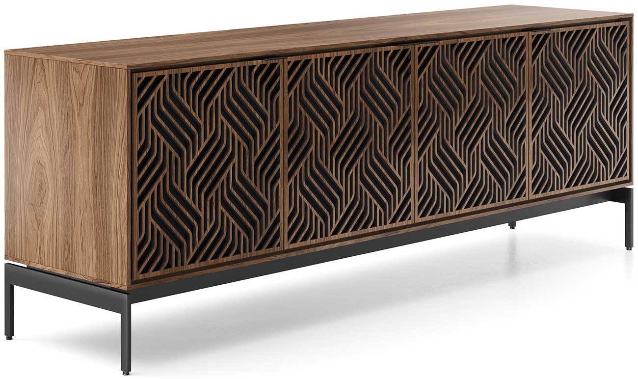 BDI Elements Weave Doors Console in Natural Walnut - 8709 WE-WL