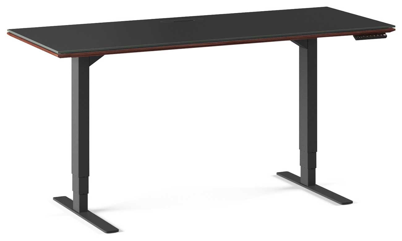 BDI Sequel 20 6151 Chocolate Stained Walnut 60" x 24" Lift Standing Desk