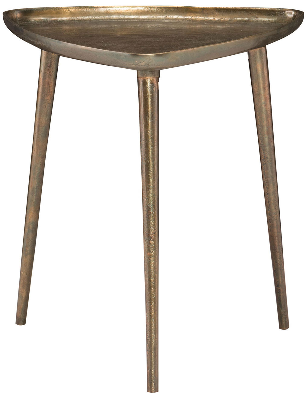 Bernhardt Buckley Accent Table in Antique Dark Brass
