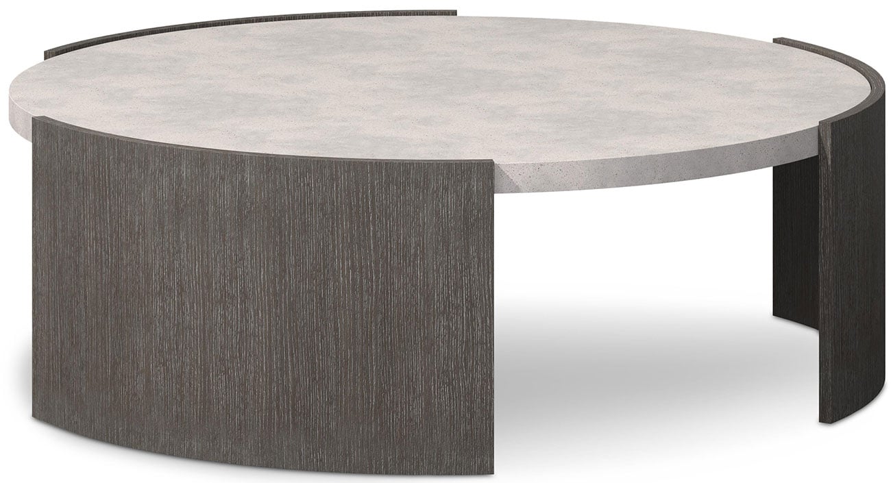 Bernhardt Prado Cocktail Table in Porcini and Buff