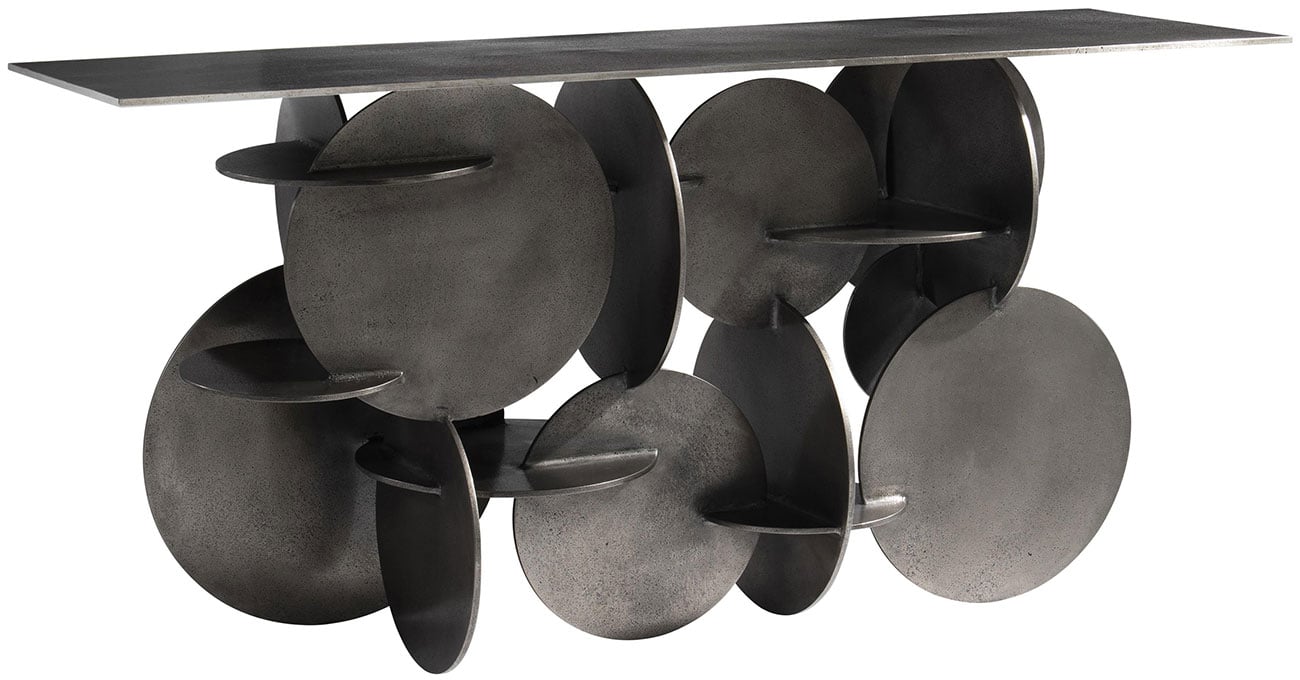 Bernhardt Tribus Console Table in Graphite