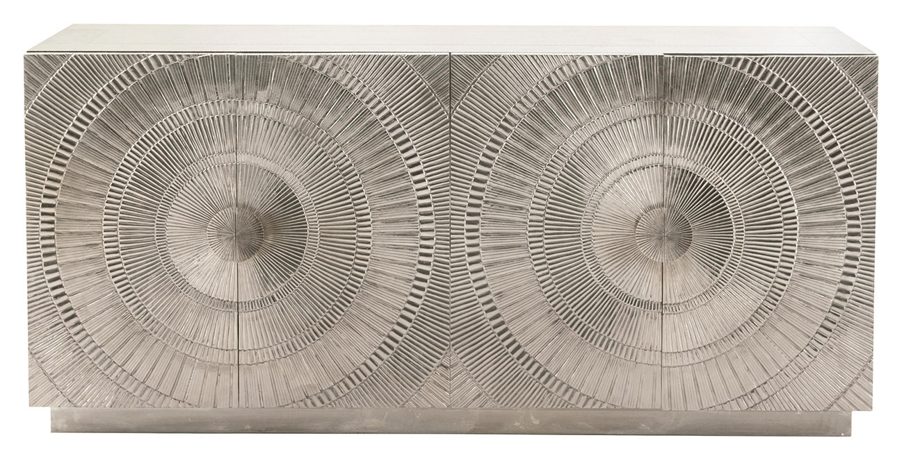 Bernhardt Barcelona Entertainment Credenza in Silver 366133 Abt