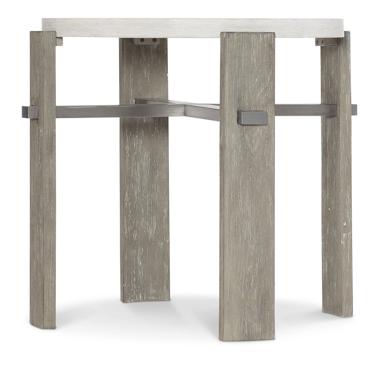 Bernhardt Foundations Side Table in Light Shale | Linen