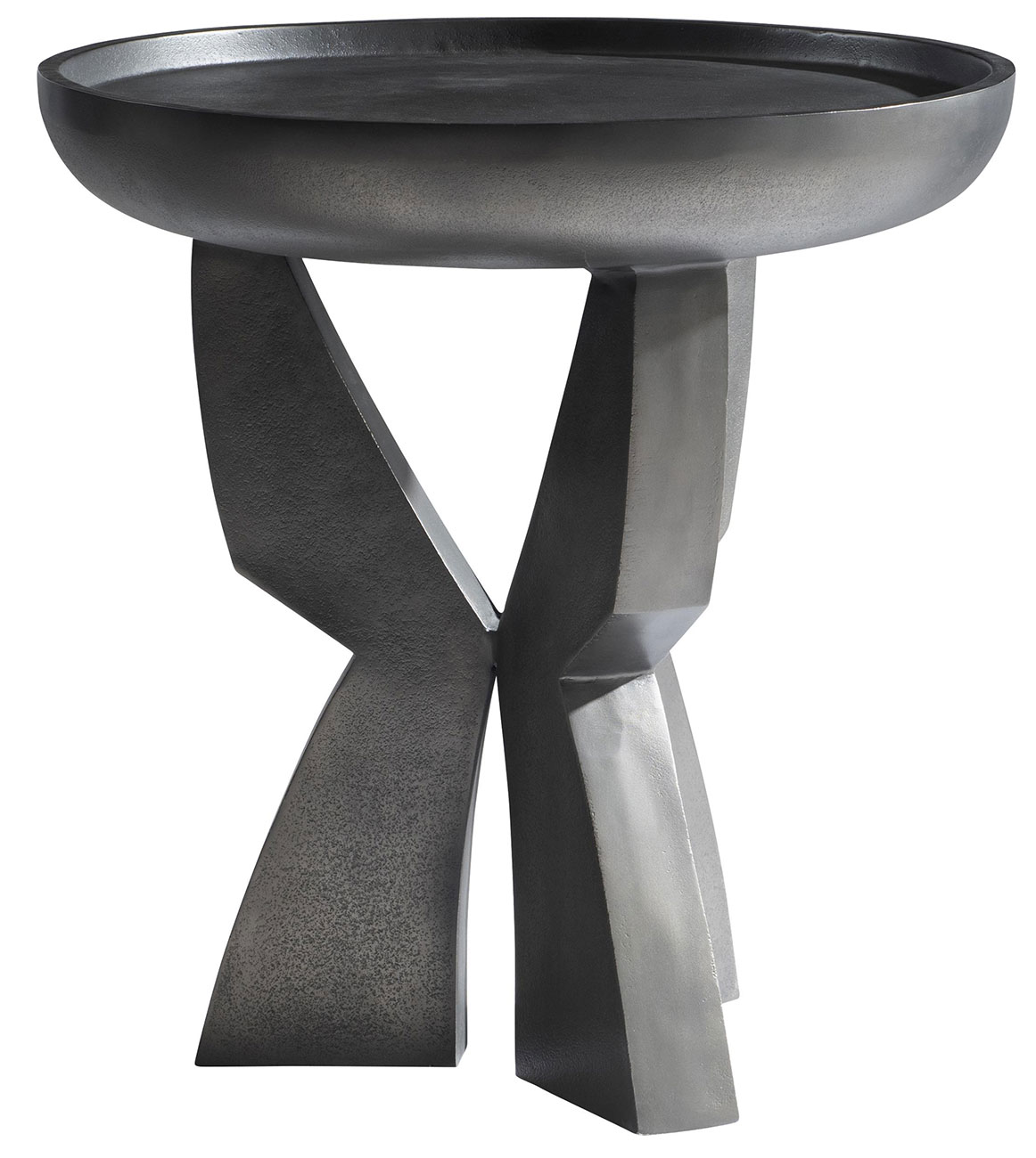 Bernhardt Mazo Side Table in Black Nickel