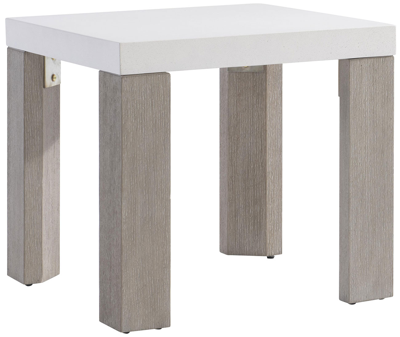 Bernhardt Lorenzo Square Side Table in Vintage Cream | Flint