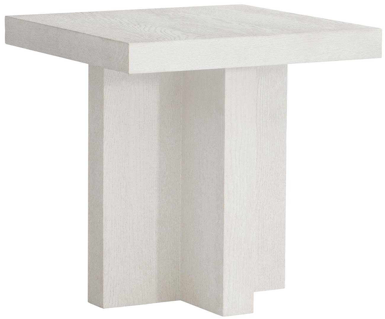 Bernhardt Blythe Side Table in Sandblasted White