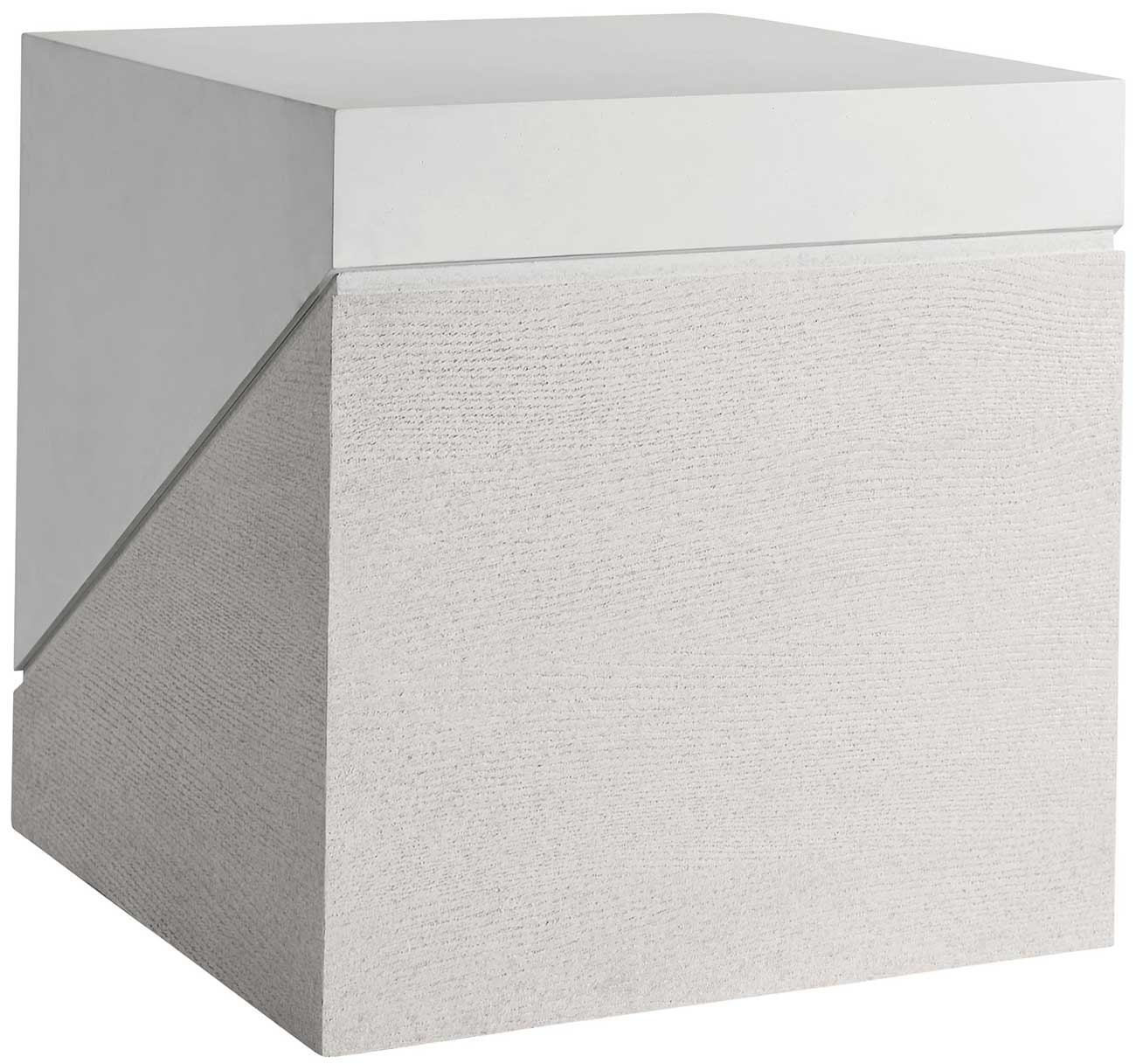 Bernhardt Ellison Square Side Table in Adobe