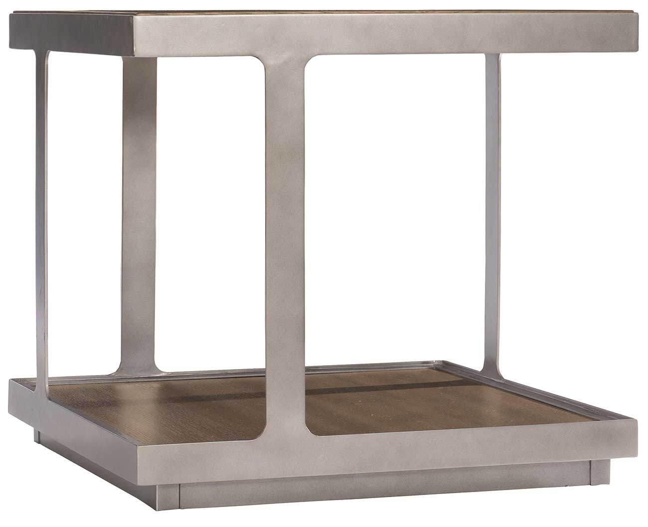 Bernhardt Belvedere Side Table in Portobello | Antiqued Pewter
