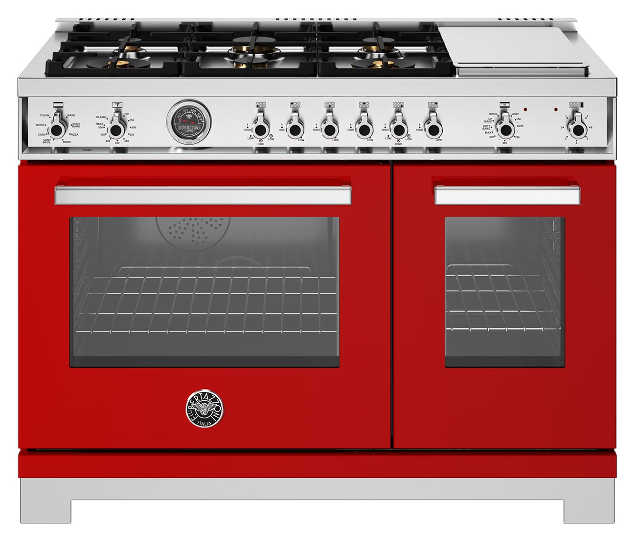 Bertazzoni 48 In. Professional Dual Fuel Range PRO486BTFEPROT | Abt