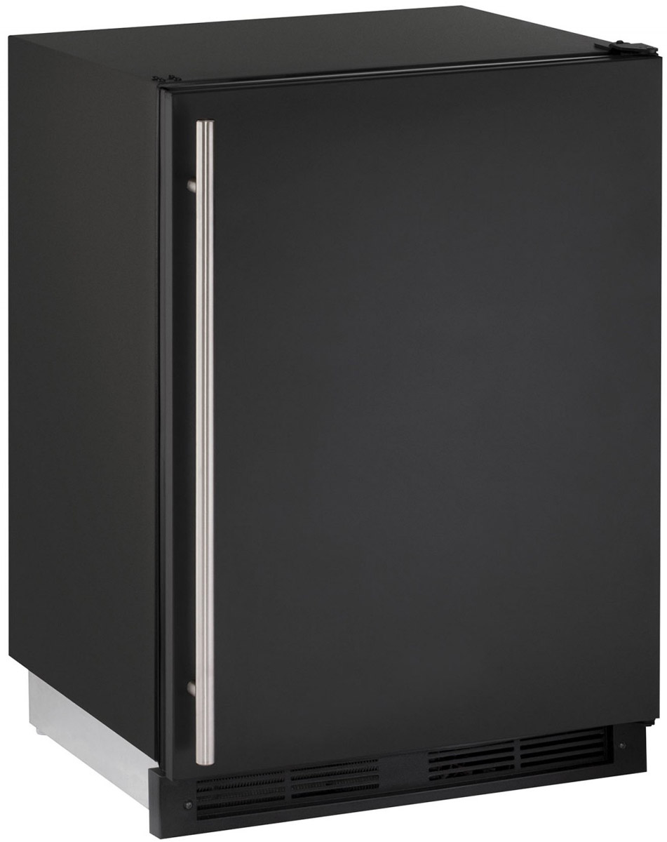 Uline 24" Black Undercounter Compact Refrigerator U1224RB00B