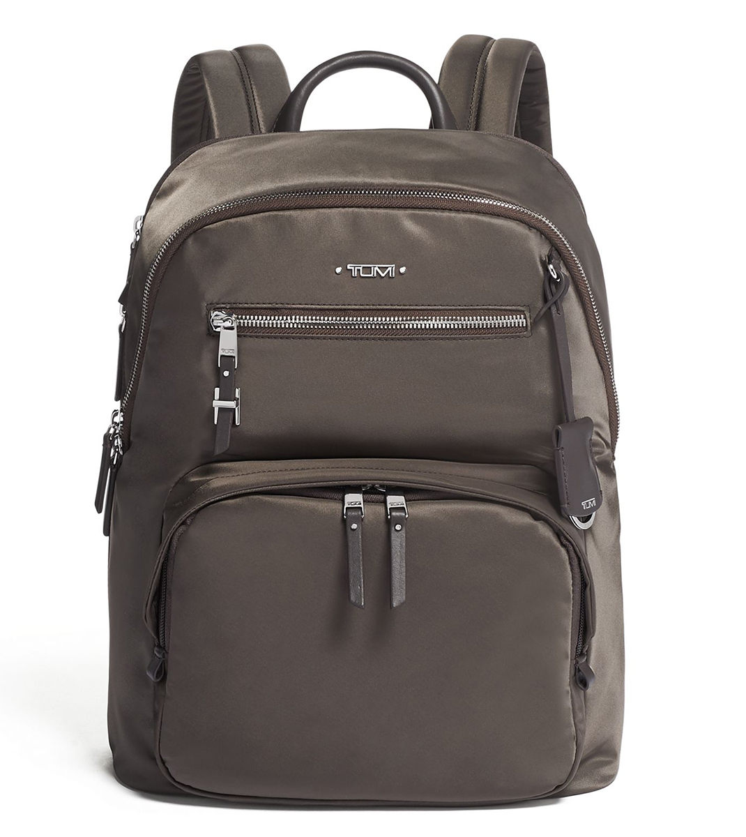tumi silver backpack