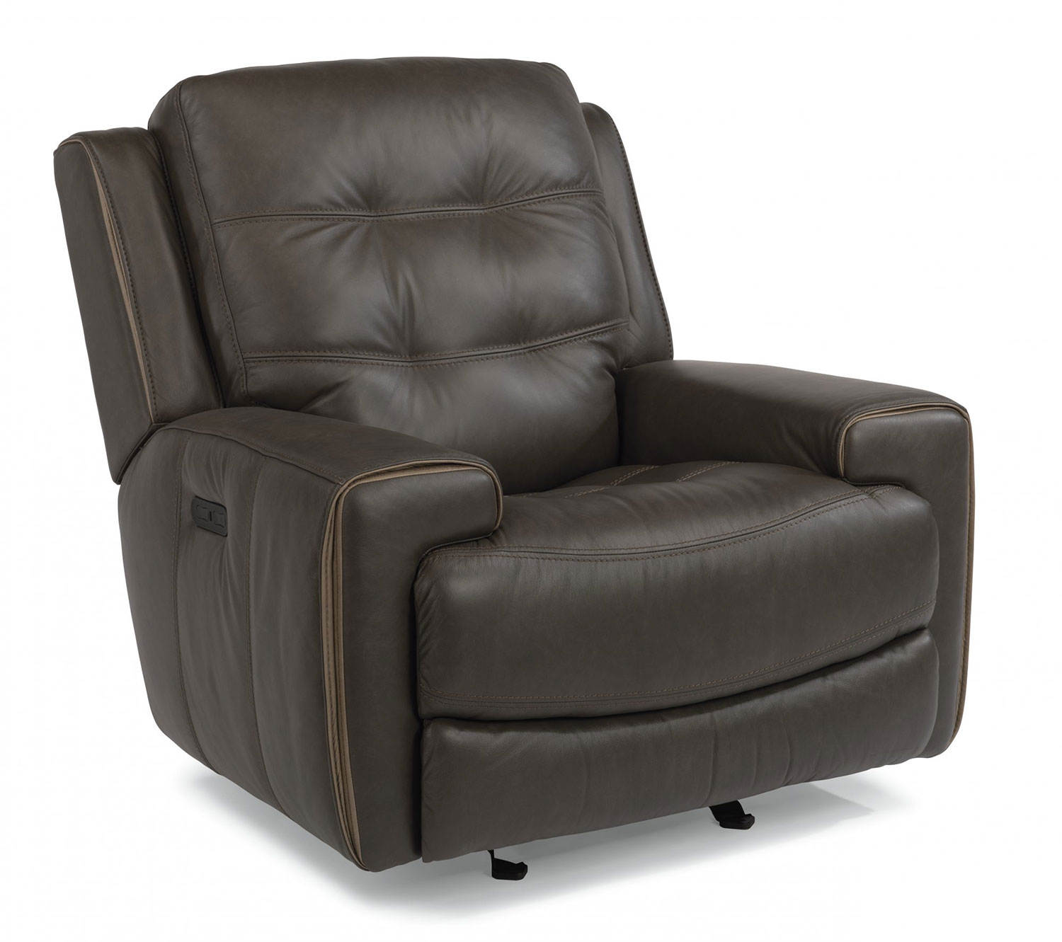 Flexsteel Wicklow Grey Power Gliding Recliner 168154PH32670