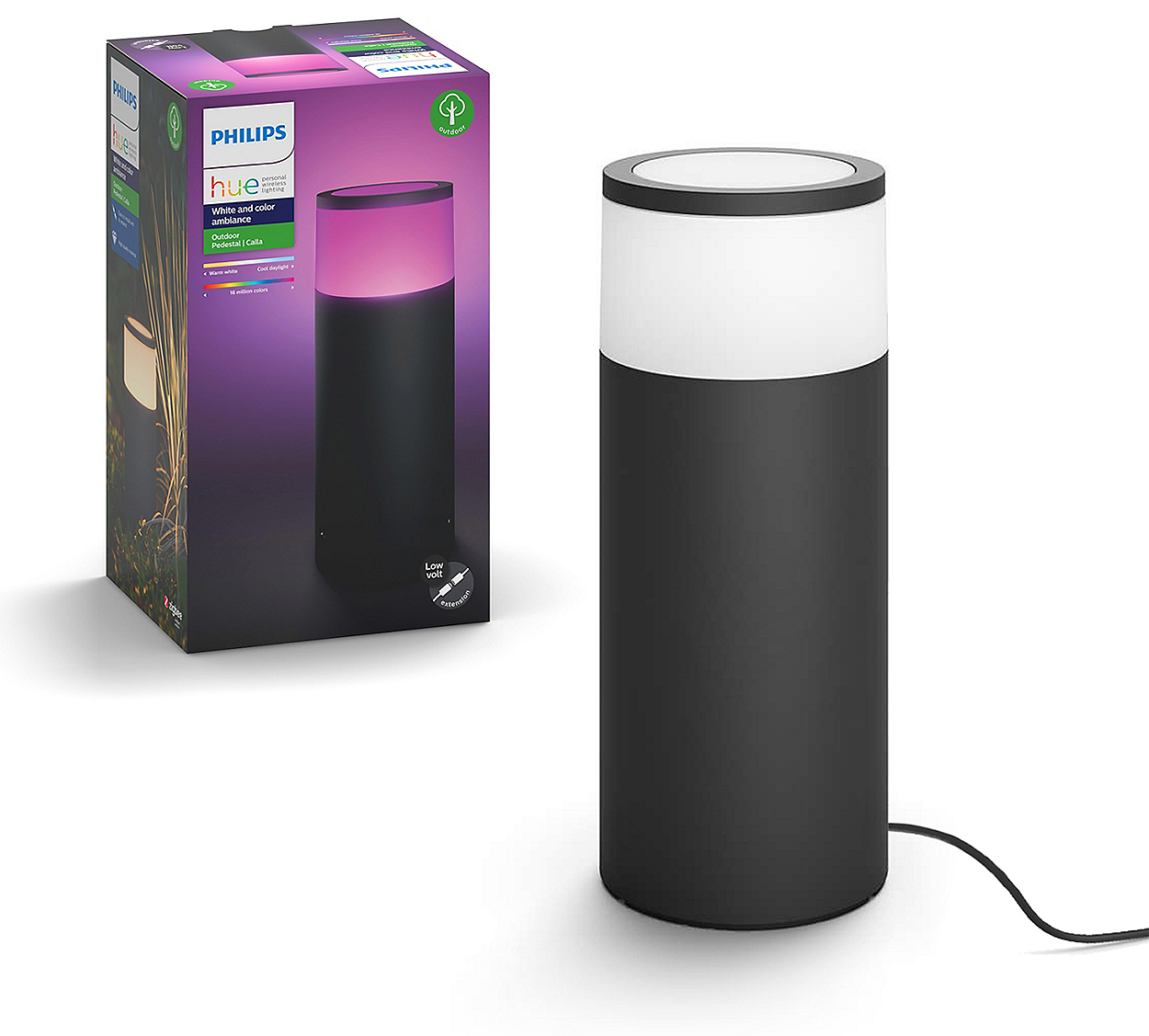 Philips Hue LED White And Color Ambiance Calla Outdoor Bollard