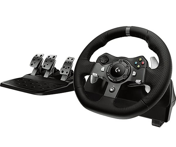 Logitech G G920 Driving Force 941-000121 Gaming Steering Wheel Xbox One & PC, Cable, Black