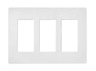 Designer Wall Plates, Number of Gangs: 3 Gloss Finish, White