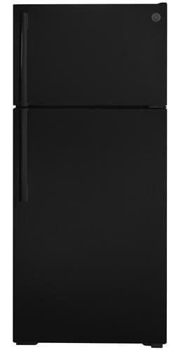 GE 16.6 Cu. Ft. Black Top-Freezer Refrigerator