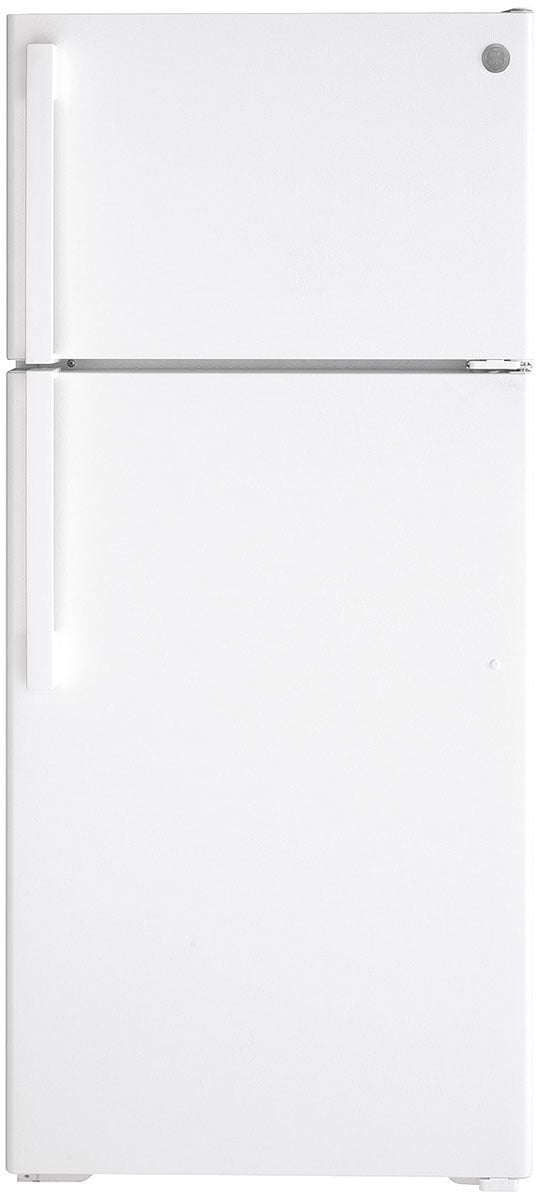 GE 16.6 Cu. Ft. Top-Freezer Refrigerator 28-Inch Wide in White
