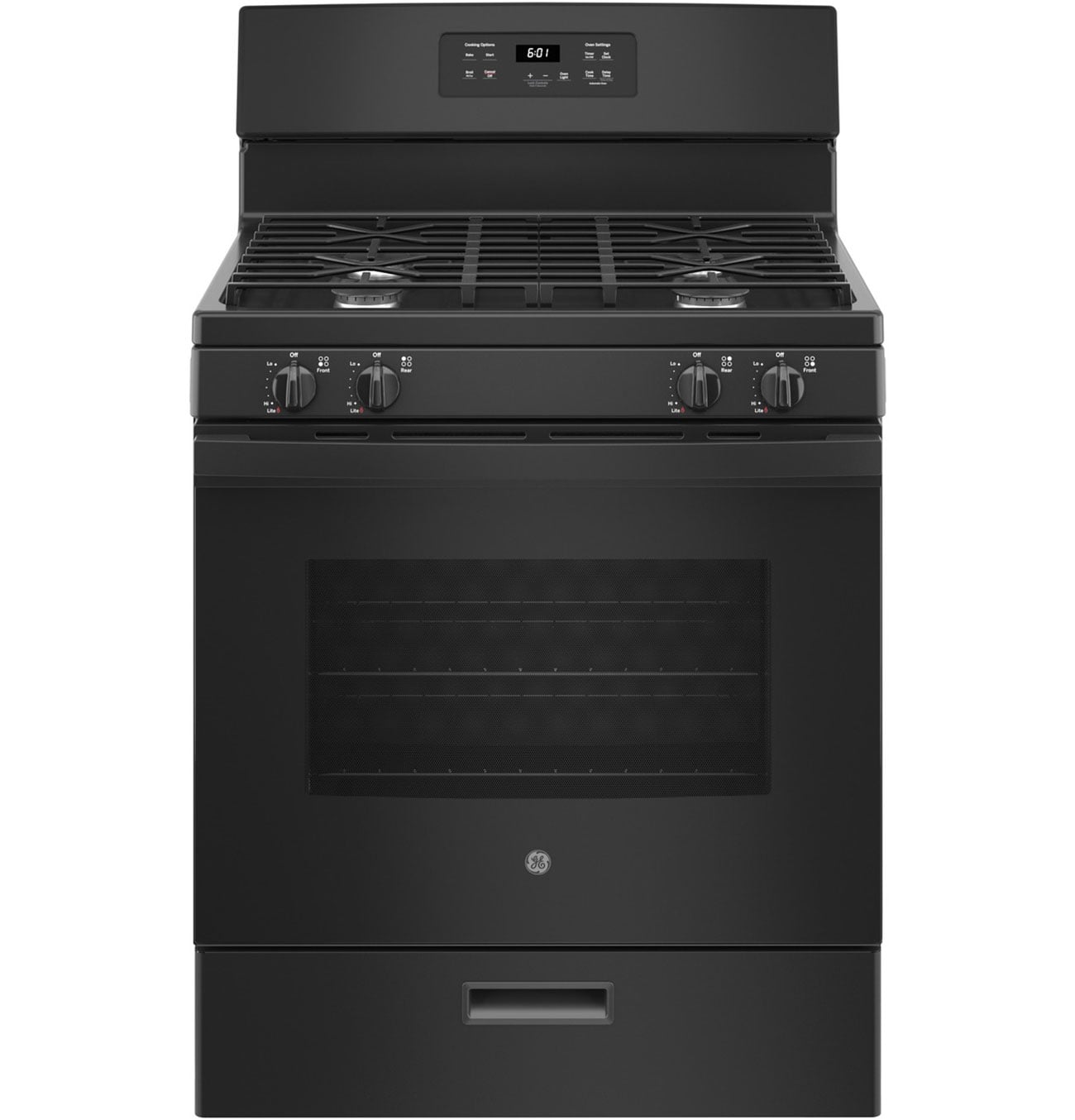 GE 30" Black Freestanding Gas Range