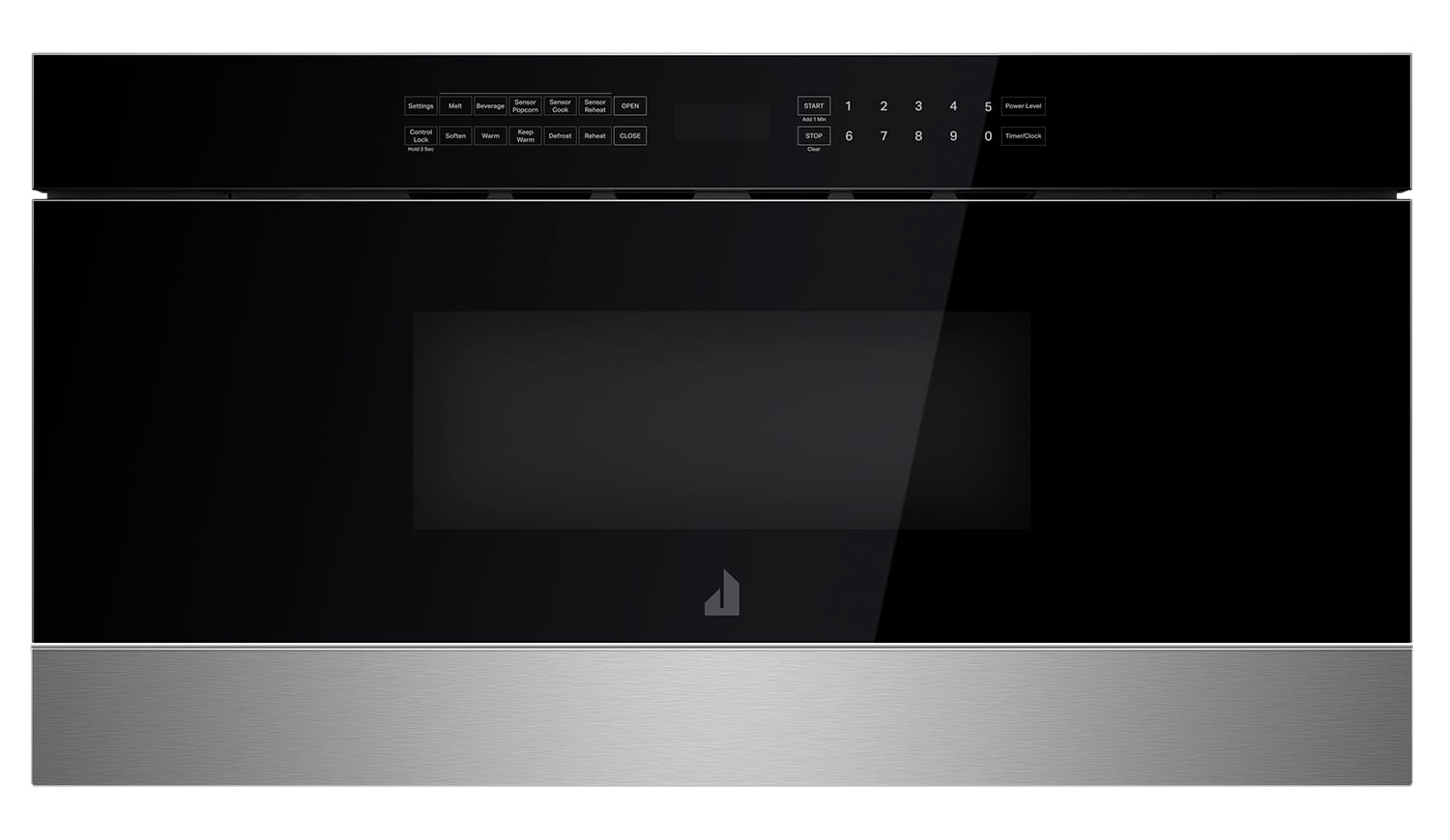JennAir JMDFS30HM 30 inch NOIR Under Counter Microwave Drawer with 1.2 cu. ft. Capacity, 950 Watts Element, Sensor Reheat and Keep Warm in Floating Glass Black