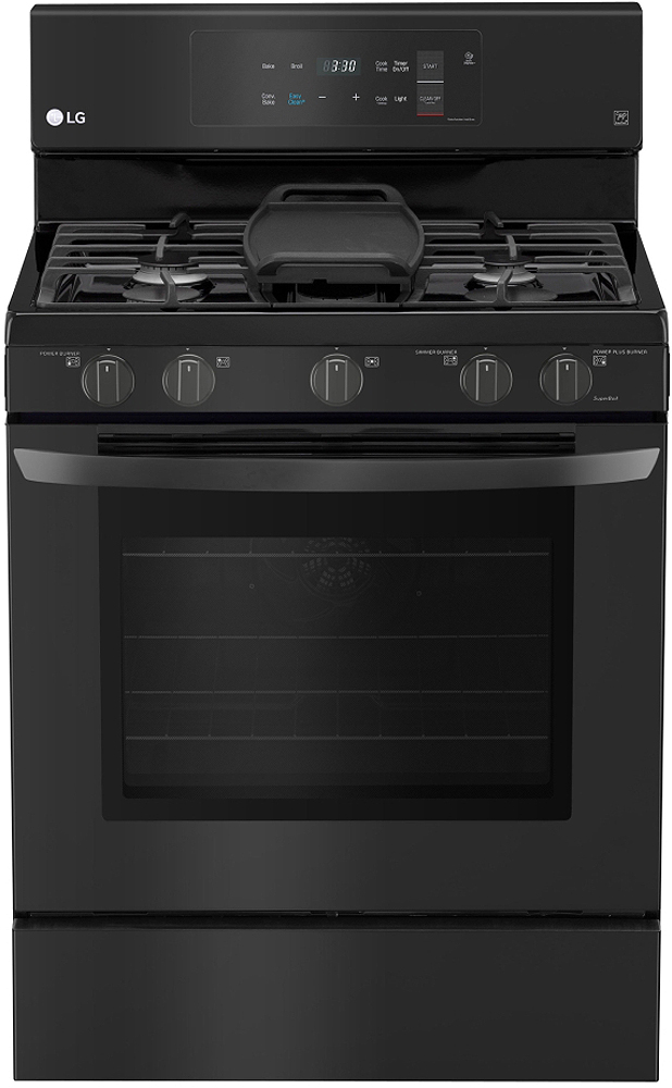 LG Matte Black Stainless Steel Gas Range LRG3194BM