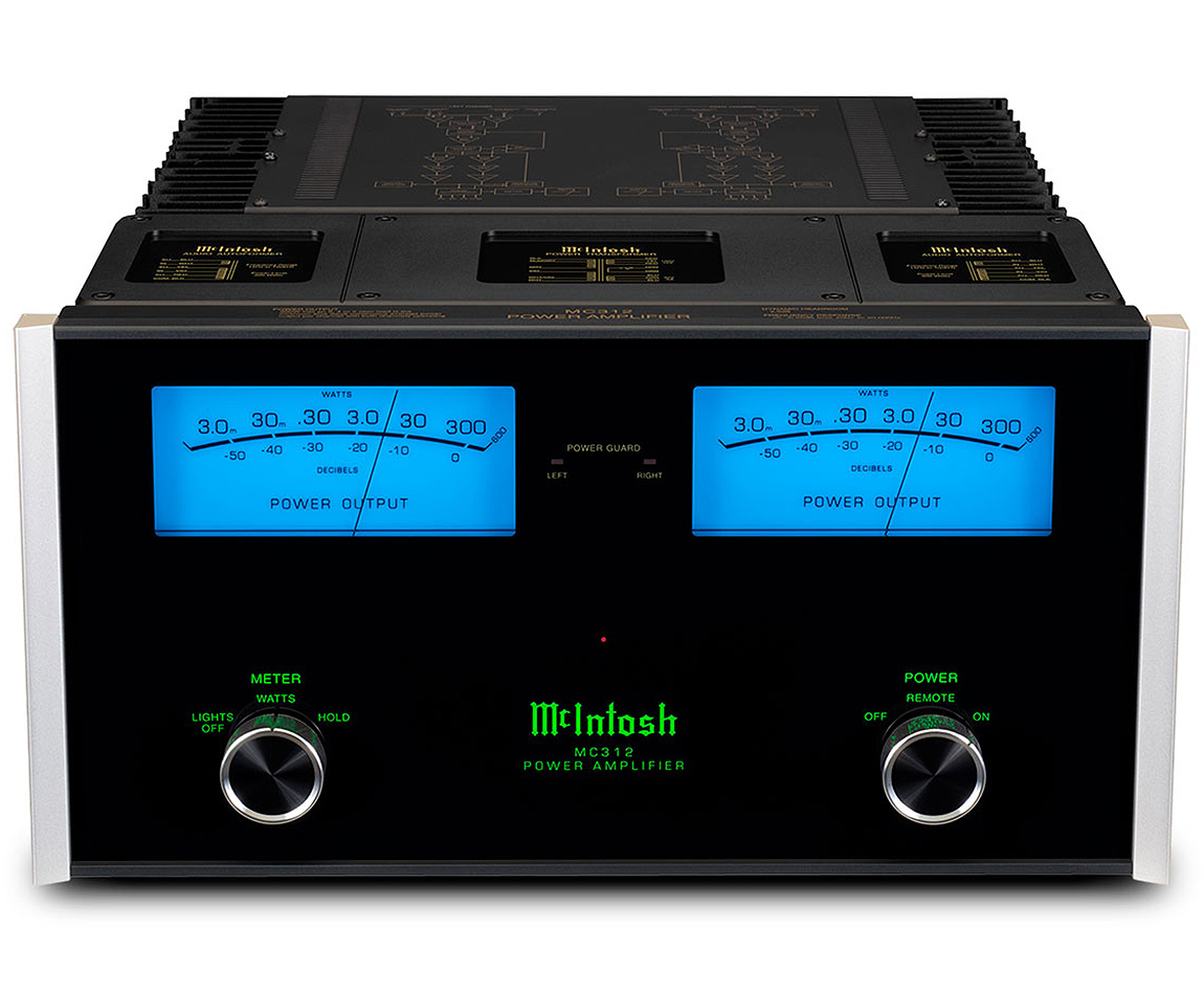 McIntosh Black 2Channel Solid State Amplifier MC312