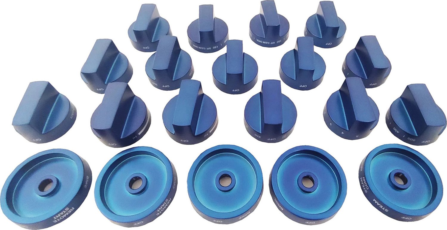 Thermador Blue Metal Knob Kit PARKB36CGY Abt